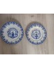 Duo d'assiettes Jules VIEILLARD & Cie XIXè Modèle Moustiers