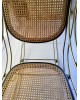 Rocking-Chair Thonet Mid-Century vintage Laiton et Cannage