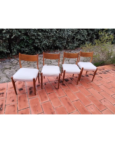 FRISTHO FRANEKER Set de 4 chaises scandinaves vintage années 60