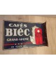 Plaque émaillée authentique Émaillerie Alsacienne Strasbourg Cafés BIÉC