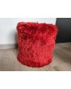 Tabouret Moumoute rouge vintage 50/70