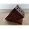 Porte couteaux vintage en bois massif