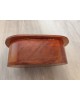 Boite oblongue ancienne en noyer coffret vide poche