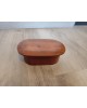 Boite oblongue ancienne en noyer coffret vide poche
