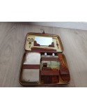 Trousse de toilette en cuir vintage