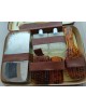Trousse de toilette en cuir vintage