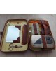 Trousse de toilette en cuir vintage