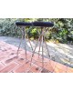 Paire de tabourets hauts Chrome Eiffel Années 60 vintage