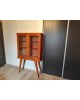 Bibliothèque Vitrine Cabinet scandinave vintage Années 60