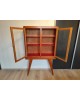 Bibliothèque Vitrine Cabinet scandinave vintage Années 60