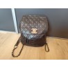 CHANEL Sac à dos vintage en cuir de veau matelassé Grand Modèle Circa 1980s