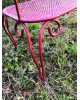 Banc de jardin métal perforé Vintage années 50