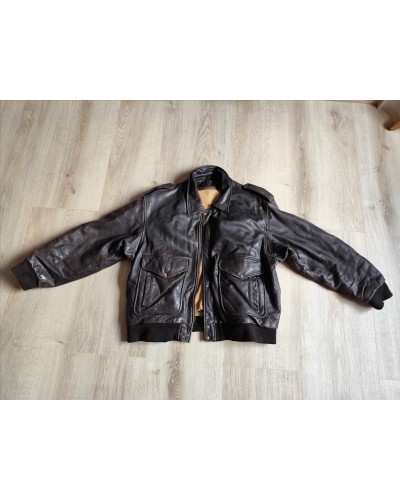 REDSKINS Blouson Aviateur en cuir vintage XXL