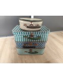 Valises Boite à chapeau vintage 1970