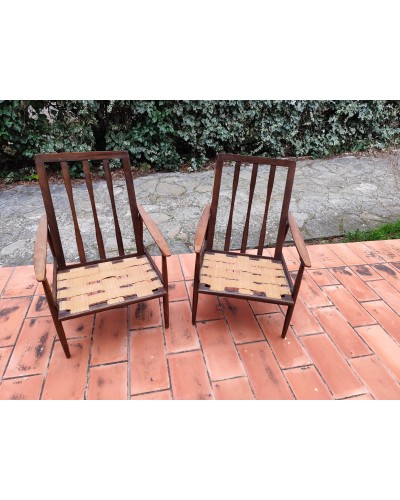 Paire de fauteuils scandinaves Années 60