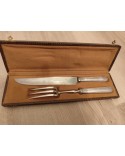 Couverts de service métal argenté & inox vintage 1970