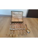 Ménagère Métal argenté 25 pièces vintage 1970