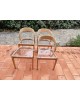 Suite de 3 chaises + 1 tabouret BAUMANN Modèle Gondole Chêne clair revistés plexiglas Vintage 70