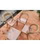 Suite de 3 chaises + 1 tabouret BAUMANN Modèle Gondole Chêne clair revistés plexiglas Vintage 70
