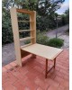 Table Bureau bibliothèque escamotable autoportante vintage Pin