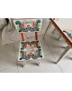 Salon table + 4 chaises enfant vintage ethnique