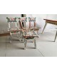 Salon table + 4 chaises enfant vintage ethnique