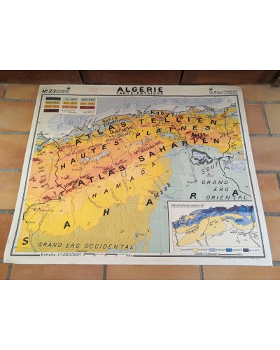 Carte Scolaire ancienne ALGERIE N°23