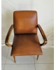 Fauteuil bridge vintage pieds compas scandinave