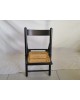 Chaise pliante enfant cannage vintage