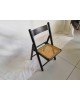 Chaise pliante enfant cannage vintage