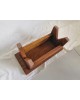 Marche pied repose pied bois massif  tabouret vintage