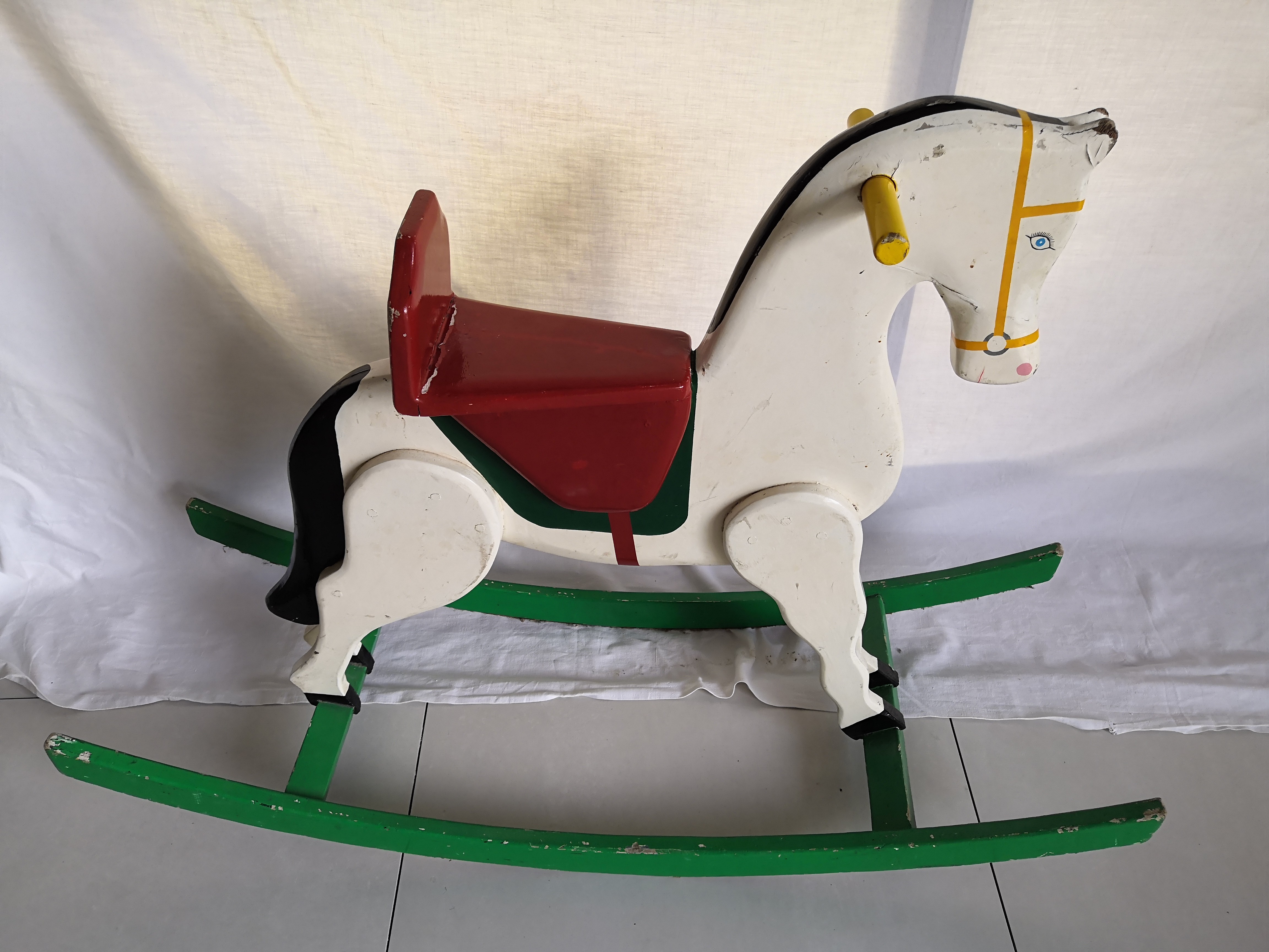 Cheval à bascule décoration vintage - Bois - Catawiki