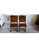 Duo de chaises pliantes en bambou vintage années 70