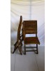 Duo de chaises pliantes en bambou vintage années 70