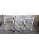 Trio de chaises pliantes vintage Aldo JACOBER Années 60