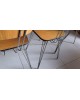 Table et 6 chaises en formica pieds eiffel Vintage Années 50